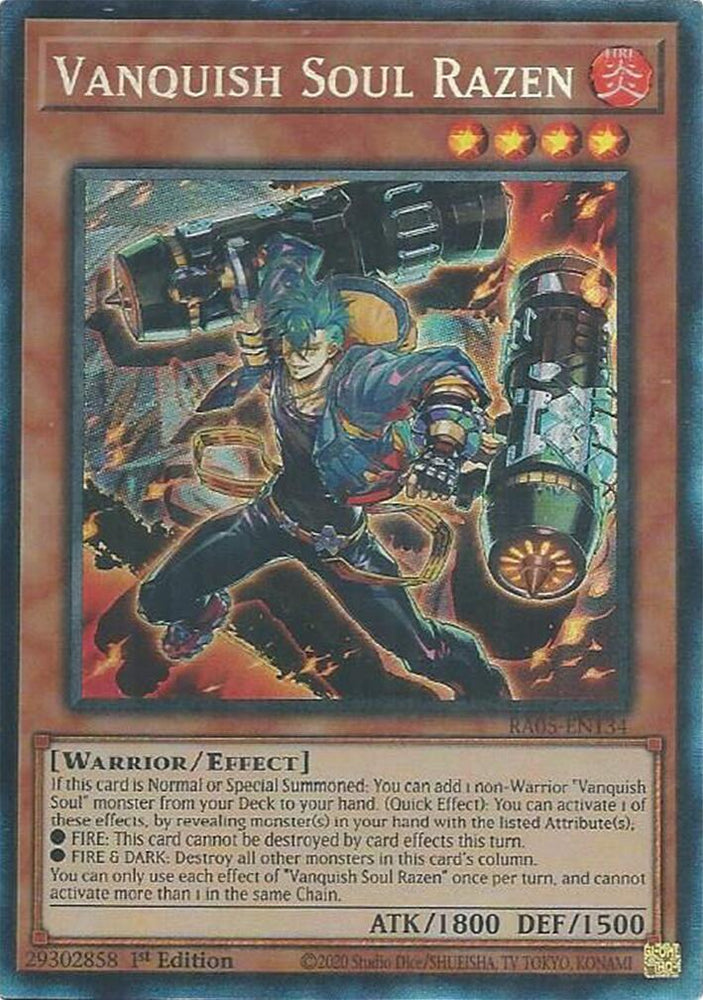 Vanquish Soul Razen (Collector's Rare) [RA05-EN134] Collector's Rare Yu-Gi-Oh!