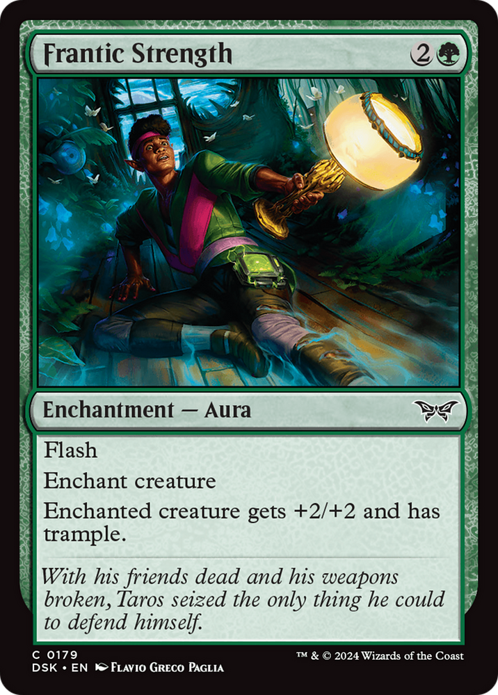 Frantic Strength [Duskmourn: House of Horror] Magic: The Gathering