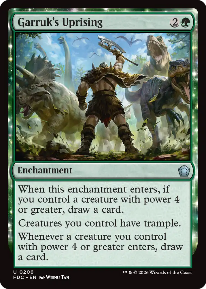 Garruk's Uprising [Foundations Commander] Magic: The Gathering