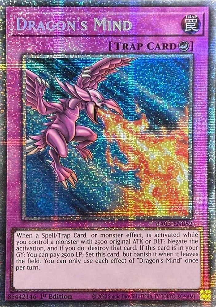 Dragon's Mind (Starlight Rare) [RA05-EN082] Starlight Rare Yu-Gi-Oh!