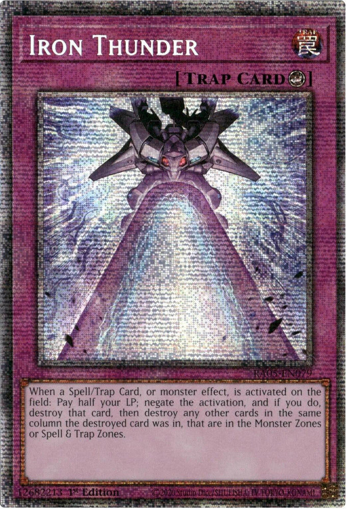 Iron Thunder (Starlight Rare) [RA05-EN079] Starlight Rare Yu-Gi-Oh!