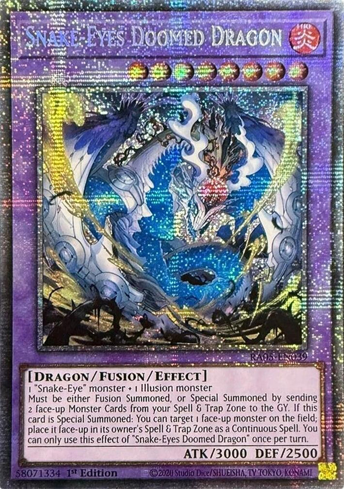 Snake-Eyes Doomed Dragon (Starlight Rare) [RA05-EN039] Starlight Rare Yu-Gi-Oh!
