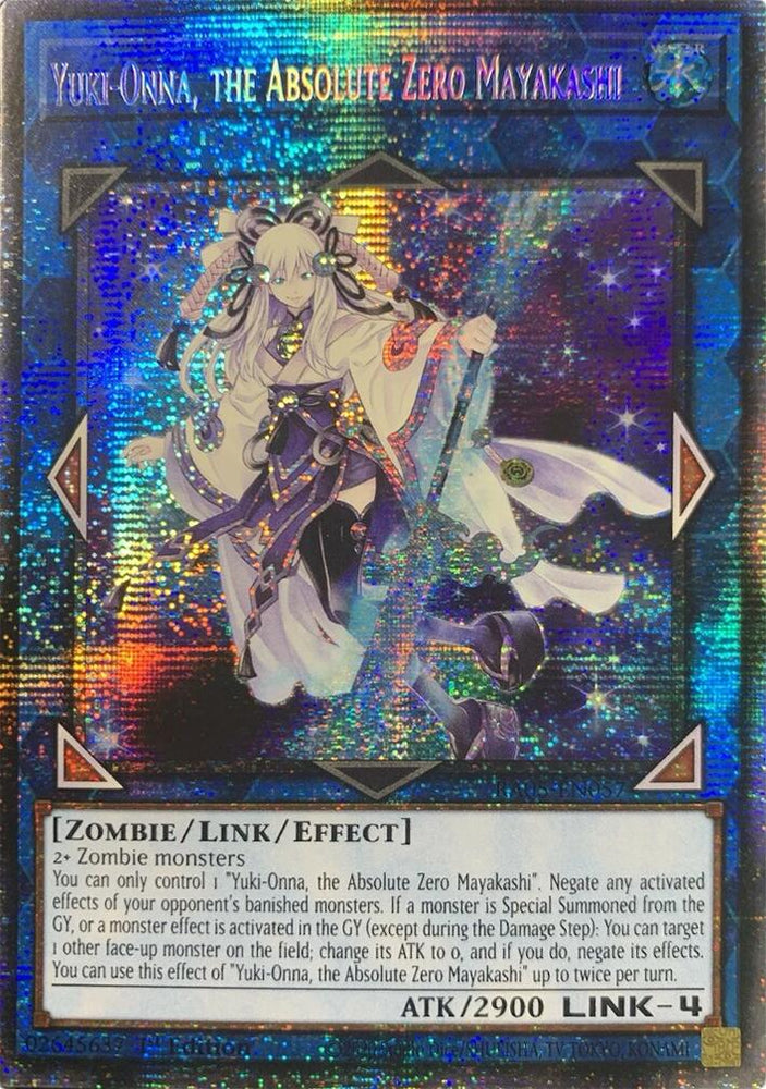 Yuki-Onna, the Absolute Zero Mayakashi (Starlight Rare) [RA05-EN057] Starlight Rare Yu-Gi-Oh!