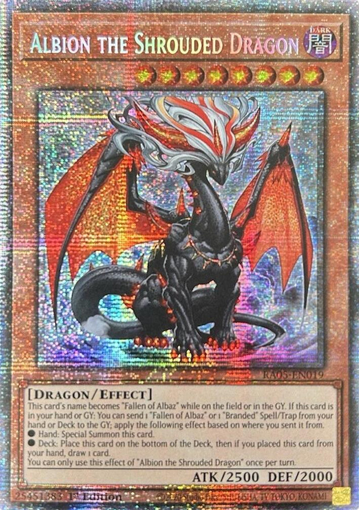 Albion the Shrouded Dragon (Starlight Rare) [RA05-EN019] Starlight Rare Yu-Gi-Oh!