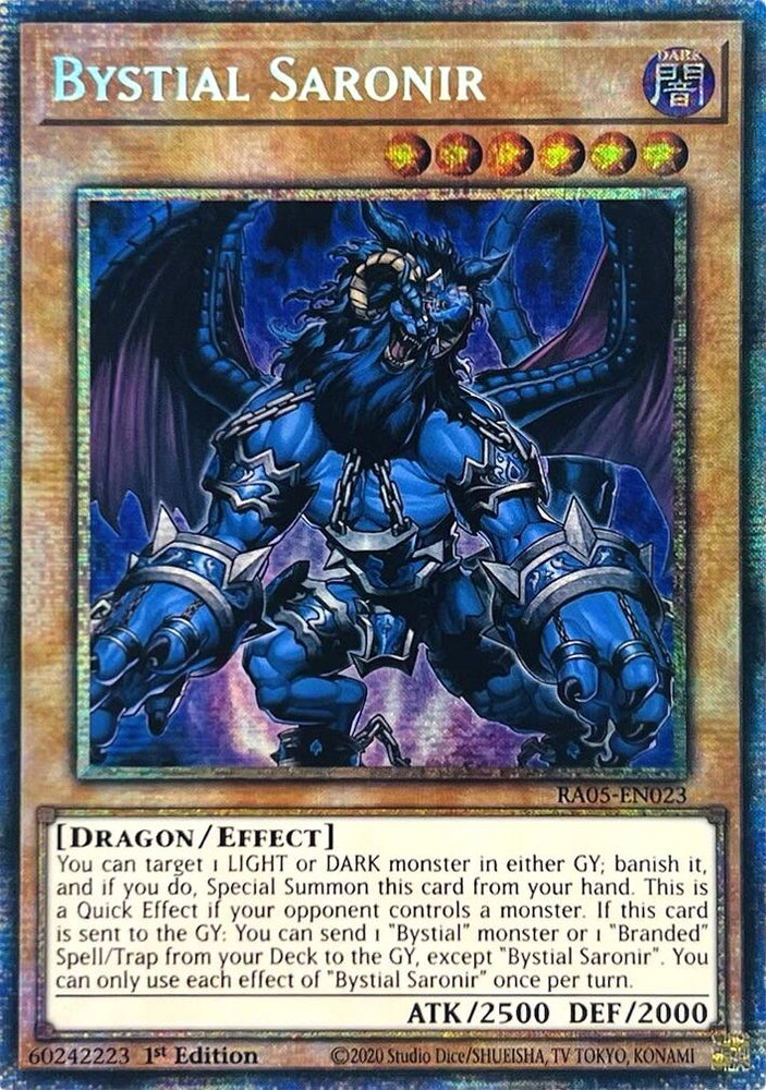 Bystial Saronir (Starlight Rare) [RA05-EN023] Starlight Rare Yu-Gi-Oh!