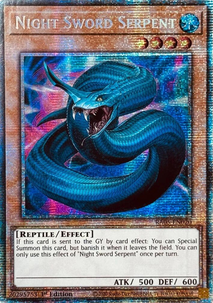 Night Sword Serpent (Starlight Rare) [RA05-EN020] Starlight Rare Yu-Gi-Oh!