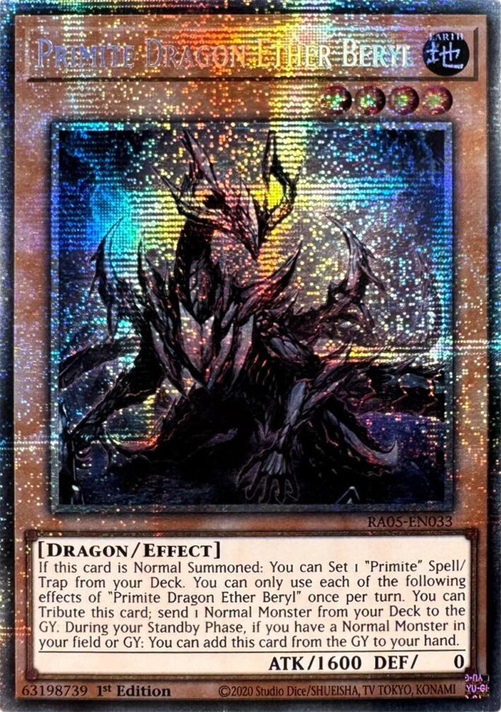 Primite Dragon Ether Beryl (Starlight Rare) [RA05-EN033] Starlight Rare Yu-Gi-Oh!