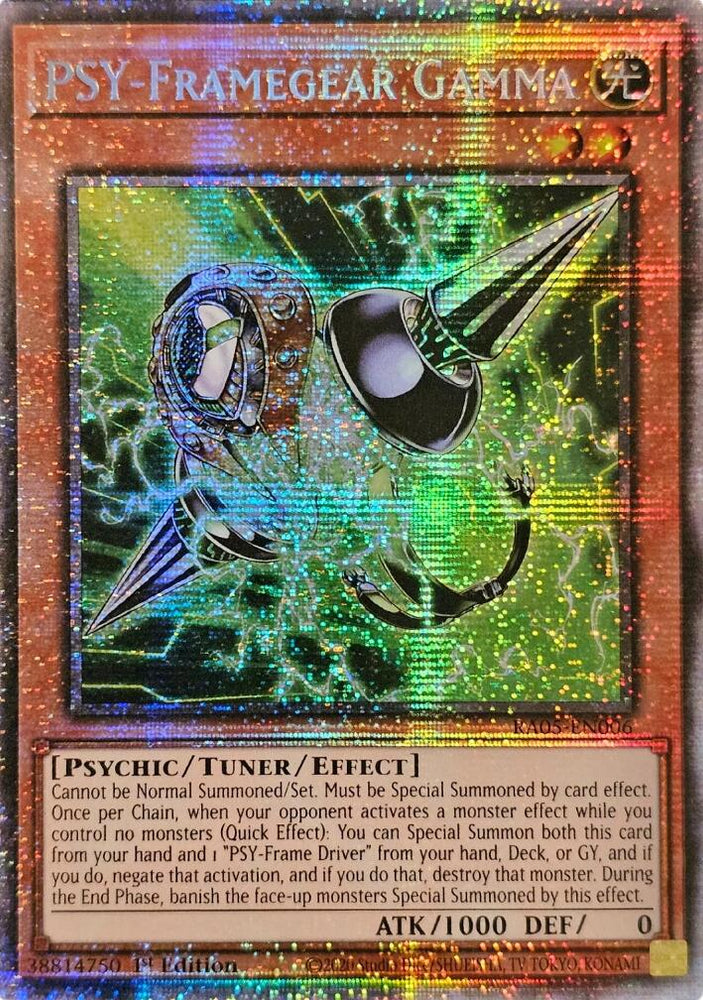PSY-Framegear Gamma (Starlight Rare) [RA05-EN006] Starlight Rare Yu-Gi-Oh!
