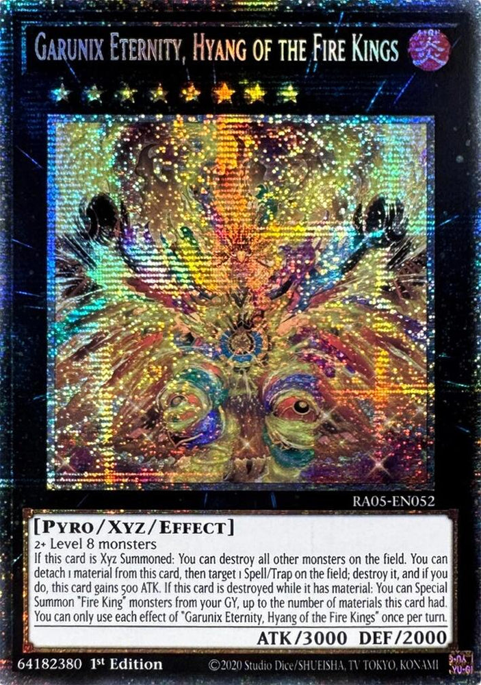 Garunix Eternity, Hyang of the Fire Kings (Starlight Rare) [RA05-EN052] Starlight Rare Yu-Gi-Oh!