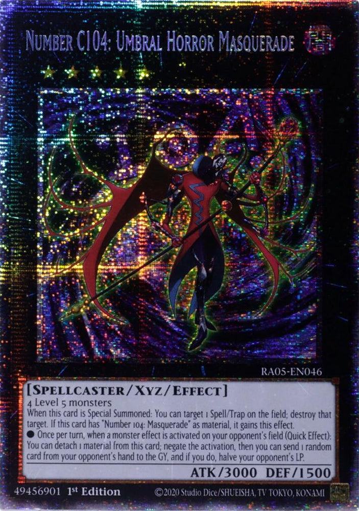 Number C104: Umbral Horror Masquerade (Starlight Rare) [RA05-EN046] Starlight Rare Yu-Gi-Oh!
