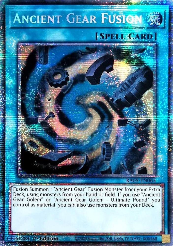 Ancient Gear Fusion (Starlight Rare) [RA05-EN063] Starlight Rare Yu-Gi-Oh!