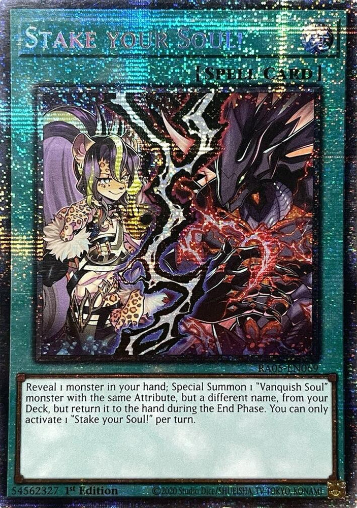 Stake your Soul! (Starlight Rare) [RA05-EN069] Starlight Rare Yu-Gi-Oh!