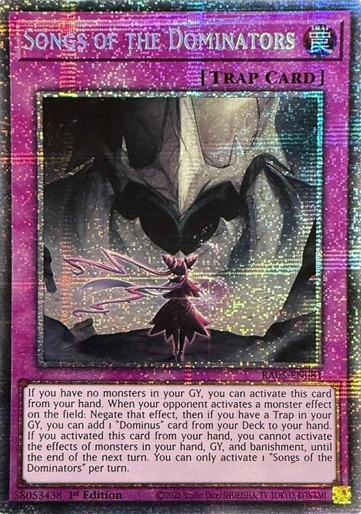 Songs of the Dominators (Starlight Rare) [RA05-EN081] Starlight Rare Yu-Gi-Oh!