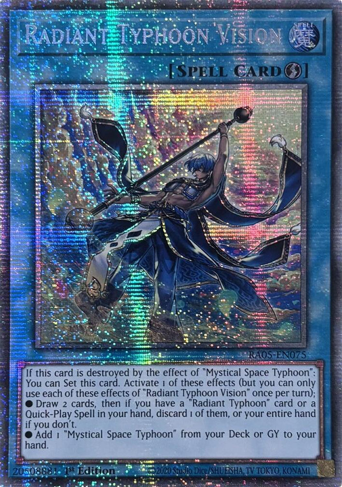 Radiant Typhoon Vision (Starlight Rare) [RA05-EN075] Starlight Rare Yu-Gi-Oh!