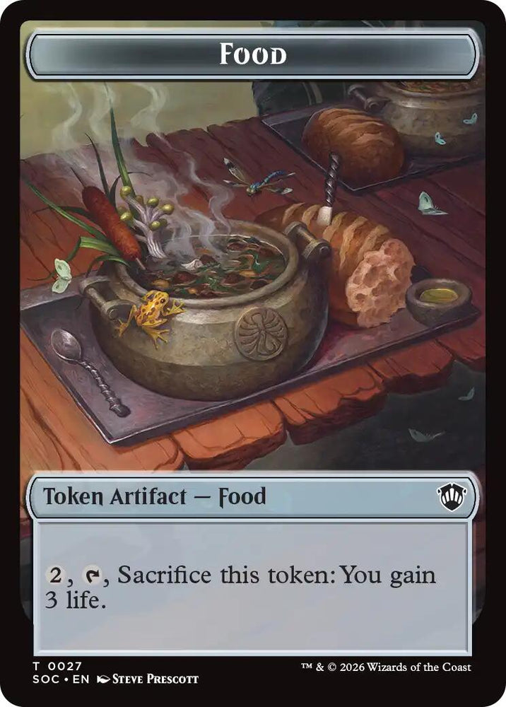 Food // City's Blessing Double-Sided Token [Secrets of Strixhaven Commander Tokens] Magic: The Gathering