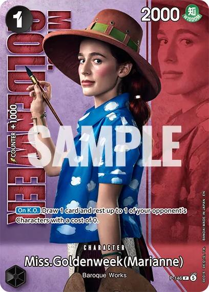 Miss.Goldenweek (Marianne) - P-146 (Premium Card Collection -Live Action Edition Vol.2 Baroque Works-) [One Piece Promotion Cards] Bandai