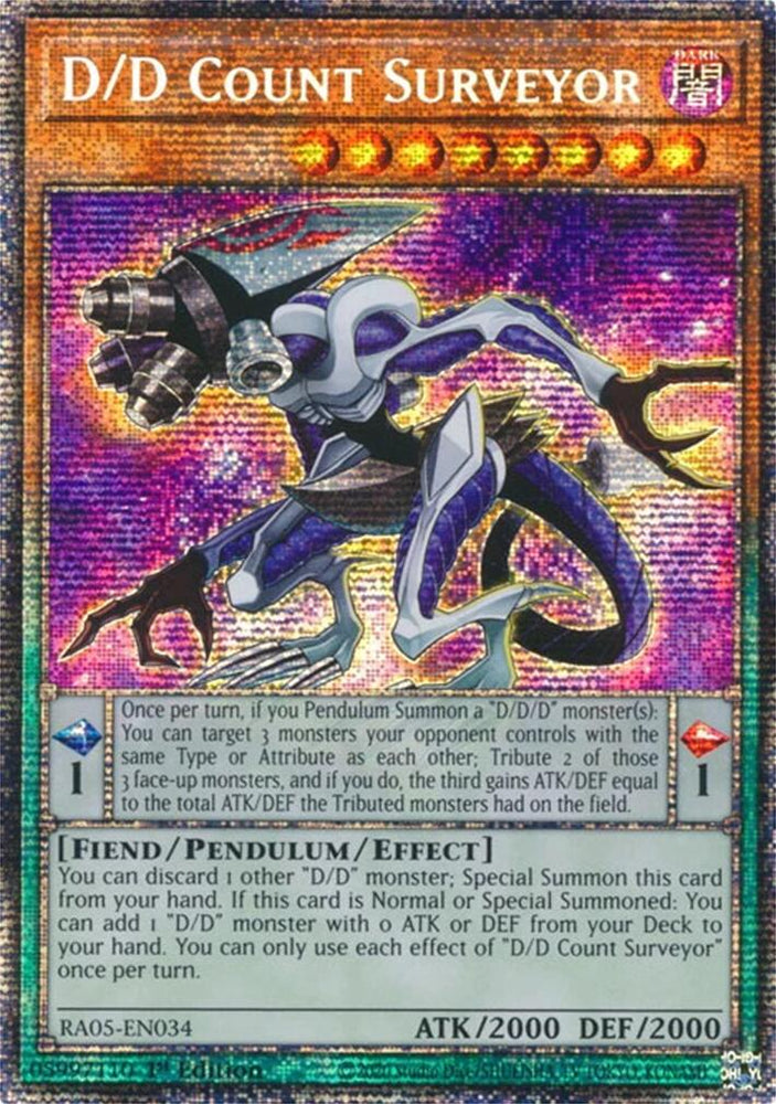 D/D Count Surveyor (Starlight Rare) [RA05-EN034] Starlight Rare Yu-Gi-Oh!