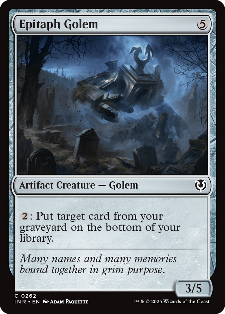 Epitaph Golem [Innistrad Remastered] Magic: The Gathering