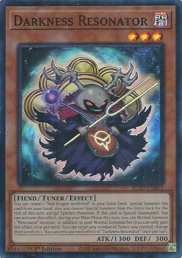 Darkness Resonator [BLZD-EN001] Super Rare Yu-Gi-Oh!