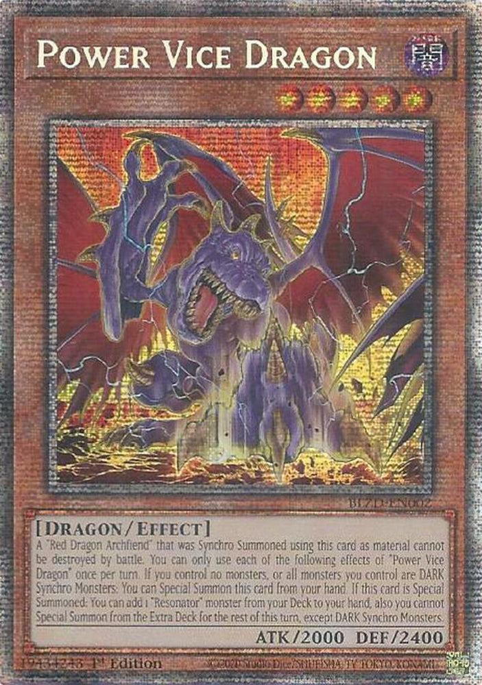 Power Vice Dragon (Starlight Rare) [BLZD-EN002] Starlight Rare Yu-Gi-Oh!