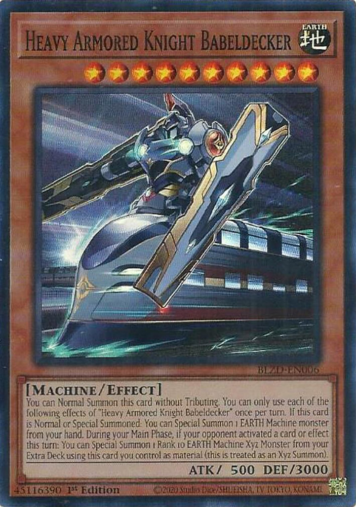 Heavy Armored Knight Babeldecker [BLZD-EN006] Super Rare Yu-Gi-Oh!