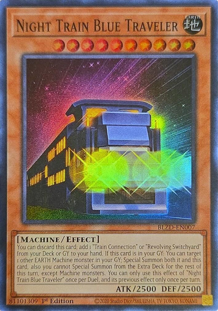 Night Train Blue Traveler [BLZD-EN007] Super Rare Yu-Gi-Oh!