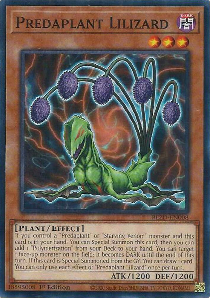 Predaplant Lilizard [BLZD-EN008] Common Yu-Gi-Oh!