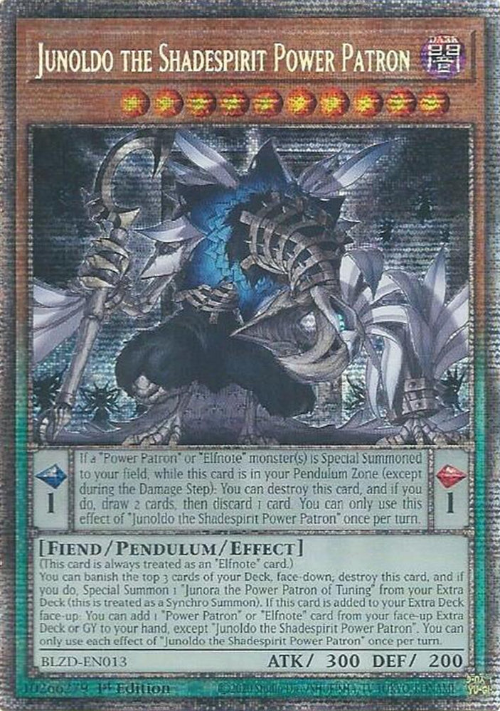 Junoldo the Shadespirit Power Patron (Starlight Rare) [BLZD-EN013] Starlight Rare Yu-Gi-Oh!