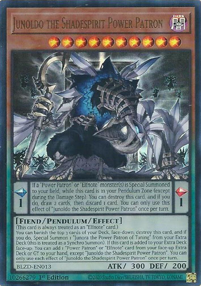 Junoldo the Shadespirit Power Patron [BLZD-EN013] Ultra Rare Yu-Gi-Oh!