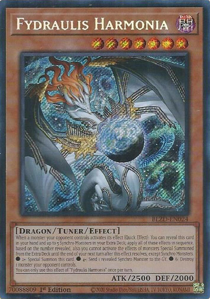 Fydraulis Harmonia [BLZD-EN024] Secret Rare Yu-Gi-Oh!