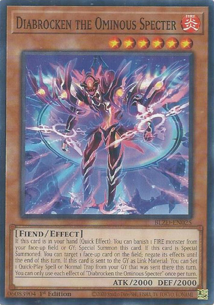 Diabrocken the Ominous Specter [BLZD-EN025] Common Yu-Gi-Oh!
