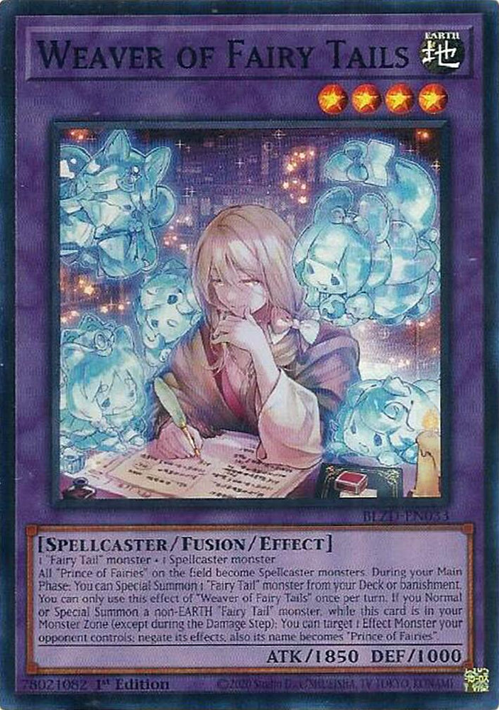 Weaver of Fairy Tails [BLZD-EN033] Super Rare Yu-Gi-Oh!