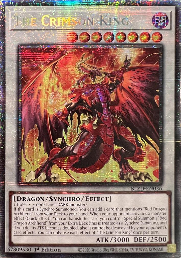 The Crimson King (Starlight Rare) [BLZD-EN036] Starlight Rare Yu-Gi-Oh!