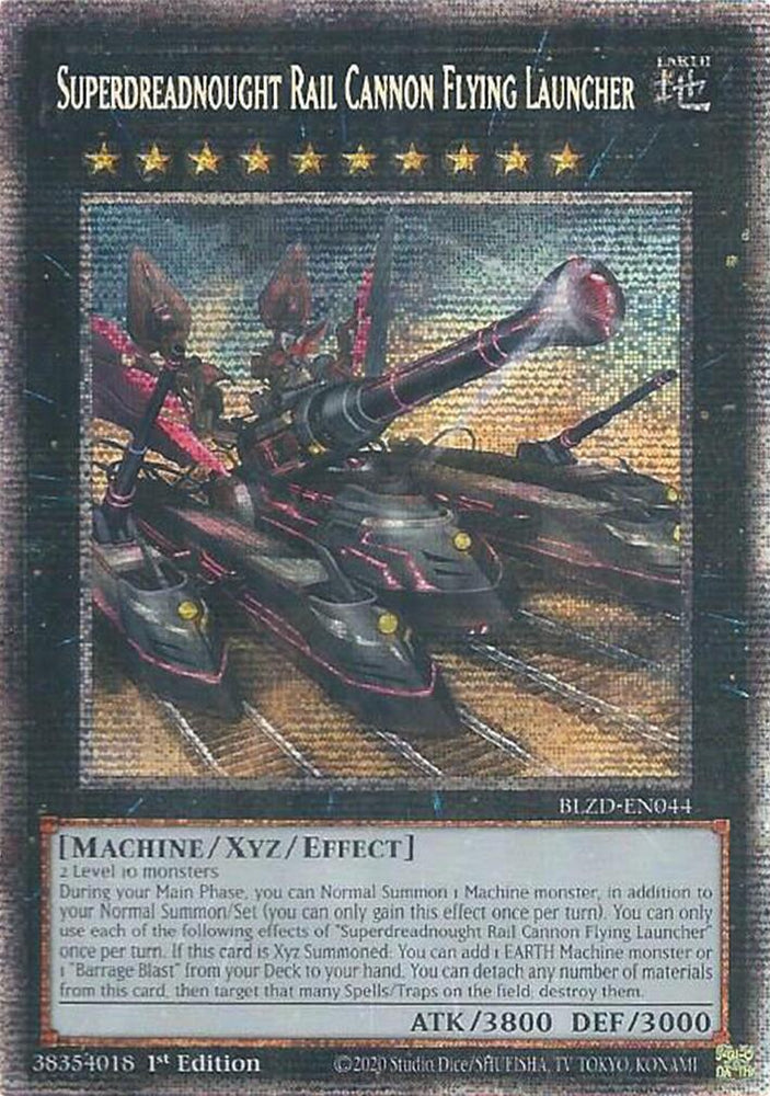 Superdreadnought Rail Cannon Flying Launcher (Starlight Rare) [BLZD-EN044] Starlight Rare Yu-Gi-Oh!