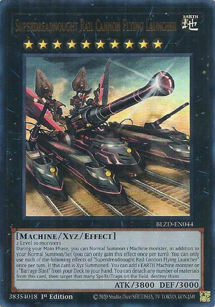Superdreadnought Rail Cannon Flying Launcher [BLZD-EN044] Ultra Rare Yu-Gi-Oh!