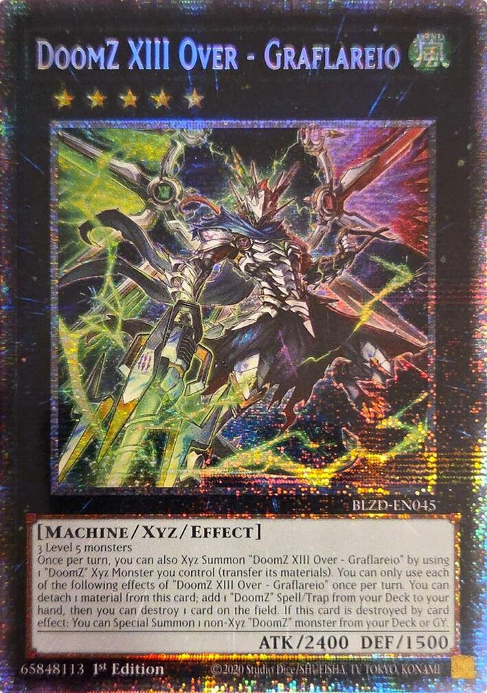 DoomZ XIII Over - Graflareio (Starlight Rare) [BLZD-EN045] Starlight Rare Yu-Gi-Oh!