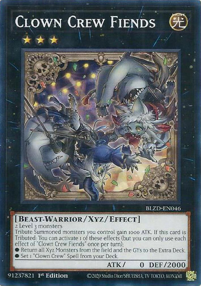 Clown Crew Fiends [BLZD-EN046] Common Yu-Gi-Oh!