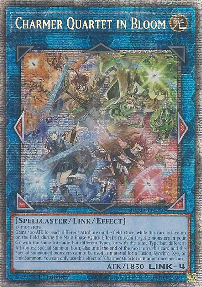 Charmer Quartet in Bloom (Starlight Rare) [BLZD-EN050] Starlight Rare Yu-Gi-Oh!