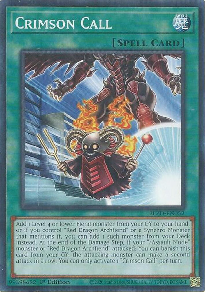 Crimson Call [BLZD-EN052] Common Yu-Gi-Oh!