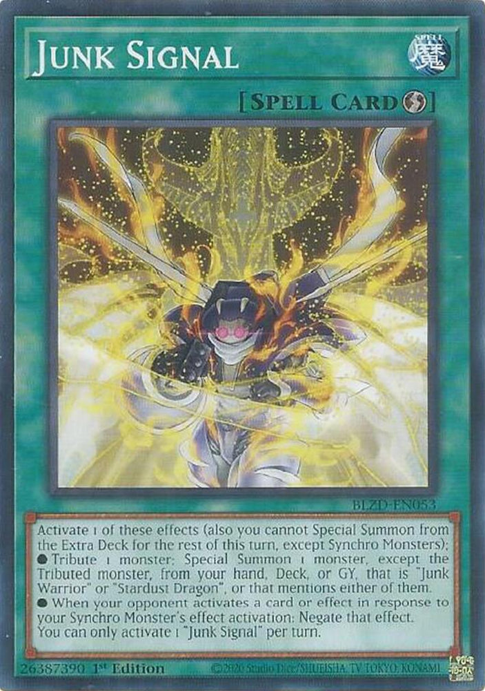 Junk Signal [BLZD-EN053] Common Yu-Gi-Oh!