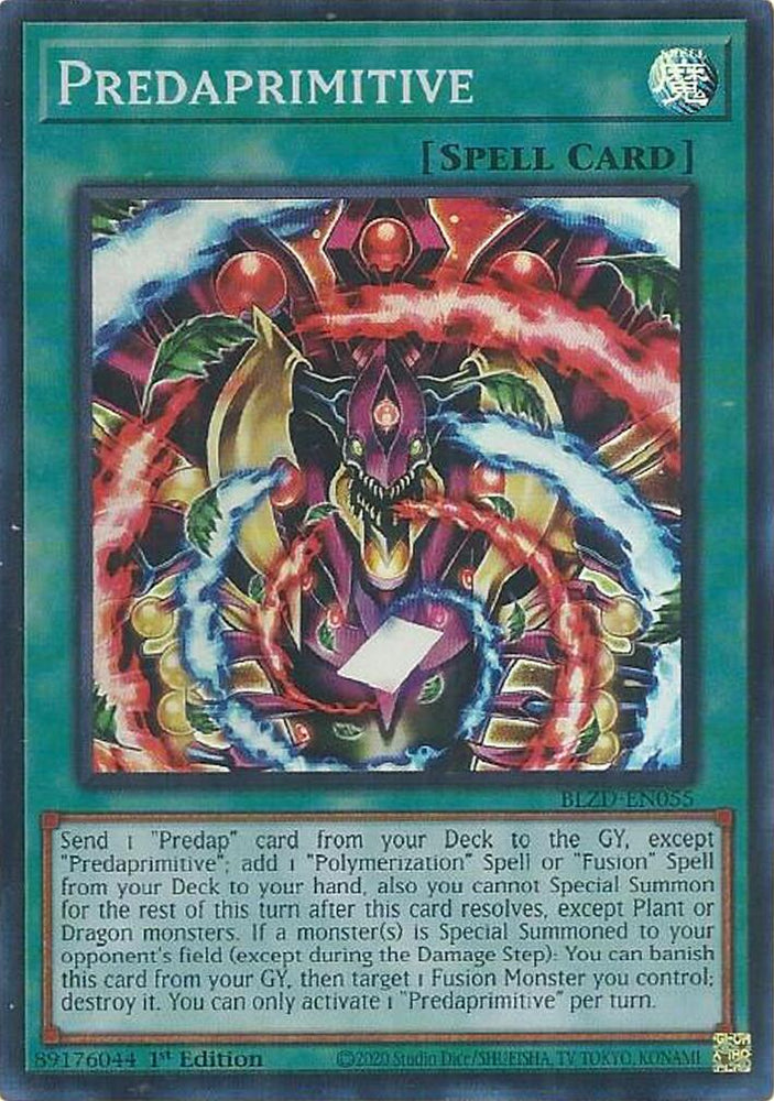 Predaprimitive [BLZD-EN055] Super Rare Yu-Gi-Oh!