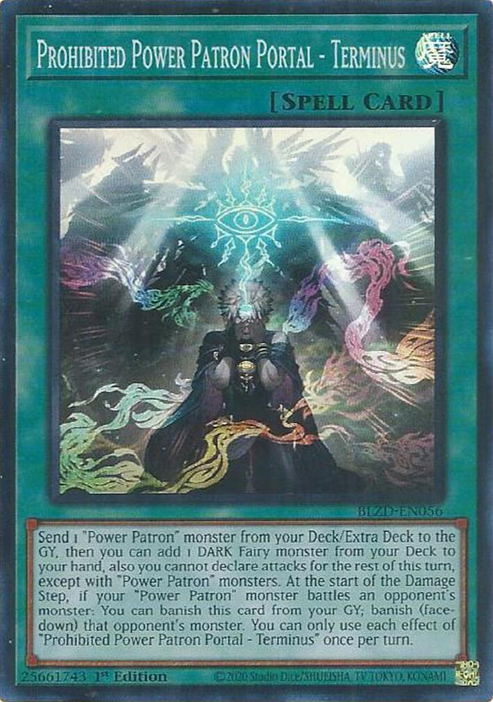 Prohibited Power Patron Portal - Terminus [BLZD-EN056] Super Rare Yu-Gi-Oh!