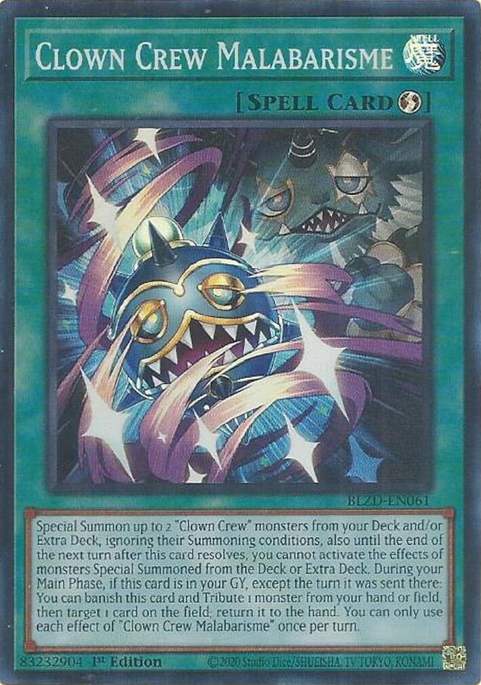 Clown Crew Malabarisme [BLZD-EN061] Super Rare Yu-Gi-Oh!