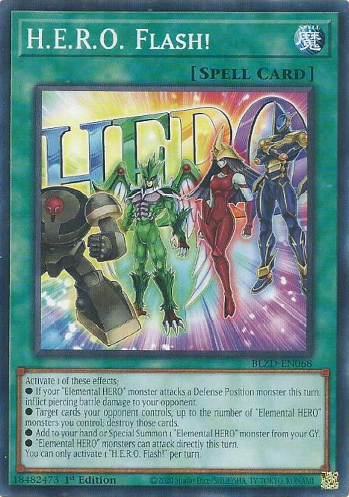 H.E.R.O. Flash! [BLZD-EN068] Common Yu-Gi-Oh!