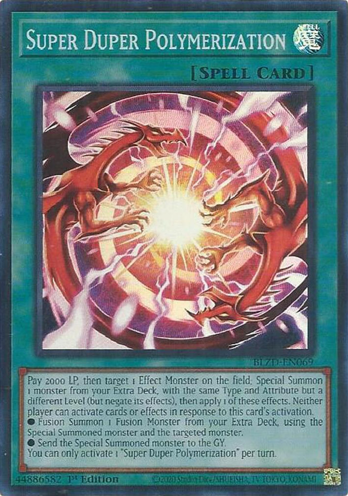 Super Duper Polymerization [BLZD-EN069] Super Rare Yu-Gi-Oh!