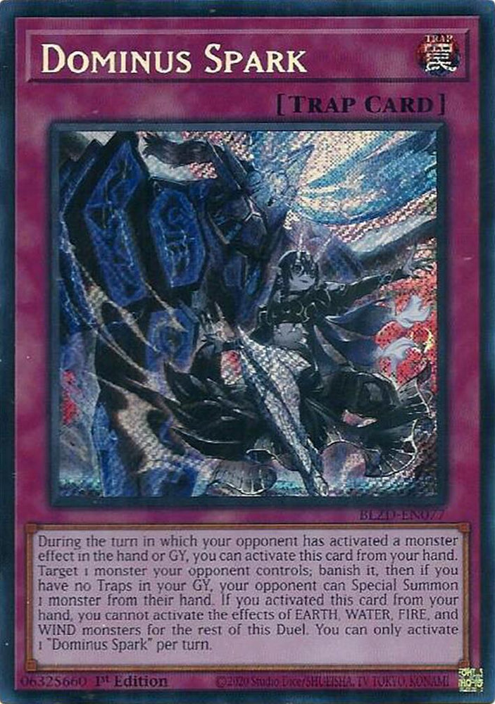 Dominus Spark [BLZD-EN077] Secret Rare Yu-Gi-Oh!