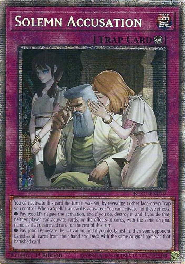 Solemn Accusation (Starlight Rare) [BLZD-EN079] Starlight Rare Yu-Gi-Oh!