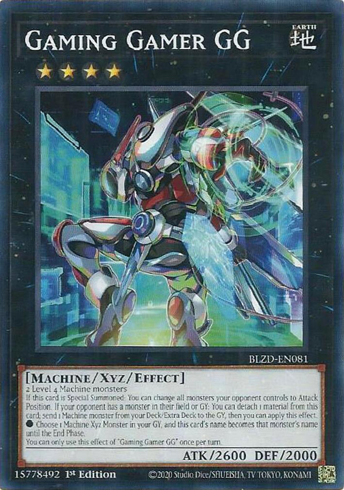 Gaming Gamer GG [BLZD-EN081] Common Yu-Gi-Oh!