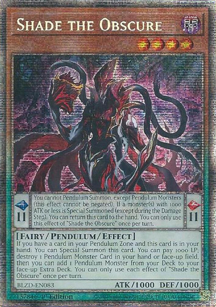 Shade the Obscure (Starlight Rare) [BLZD-EN083] Starlight Rare Yu-Gi-Oh!