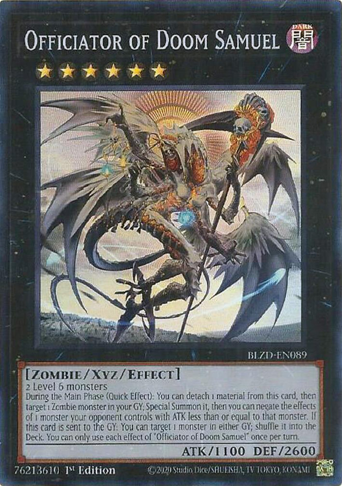 Officiator of Doom Samuel [BLZD-EN089] Super Rare Yu-Gi-Oh!
